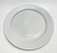 Блюдо фарфоровое белое, круглое