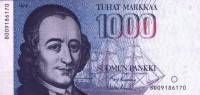 (,) Банкнота Финляндия 1986 год 1 000 марок    UNC