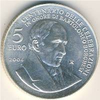 () Монета Сан-Марино 2004 год 5 евро ""   AU