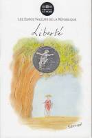 (2014) Монета Франция 2014 год 10 евро "Свобода"  Весенний Серебро Ag 333  Буклет