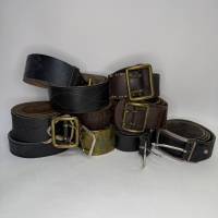 Ремни кожа натуральная СССР 9 штук