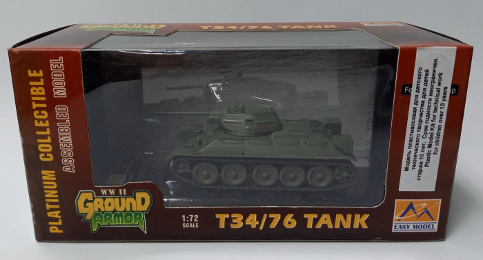 &quot;Ground Armor&quot;,модель T34/76,пластик (в коробке-блистере)