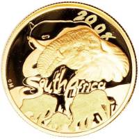 () Монета ЮАР (Южная Африка) 2008 год 20  ""   Биметалл (Платина - Золото)  UNC