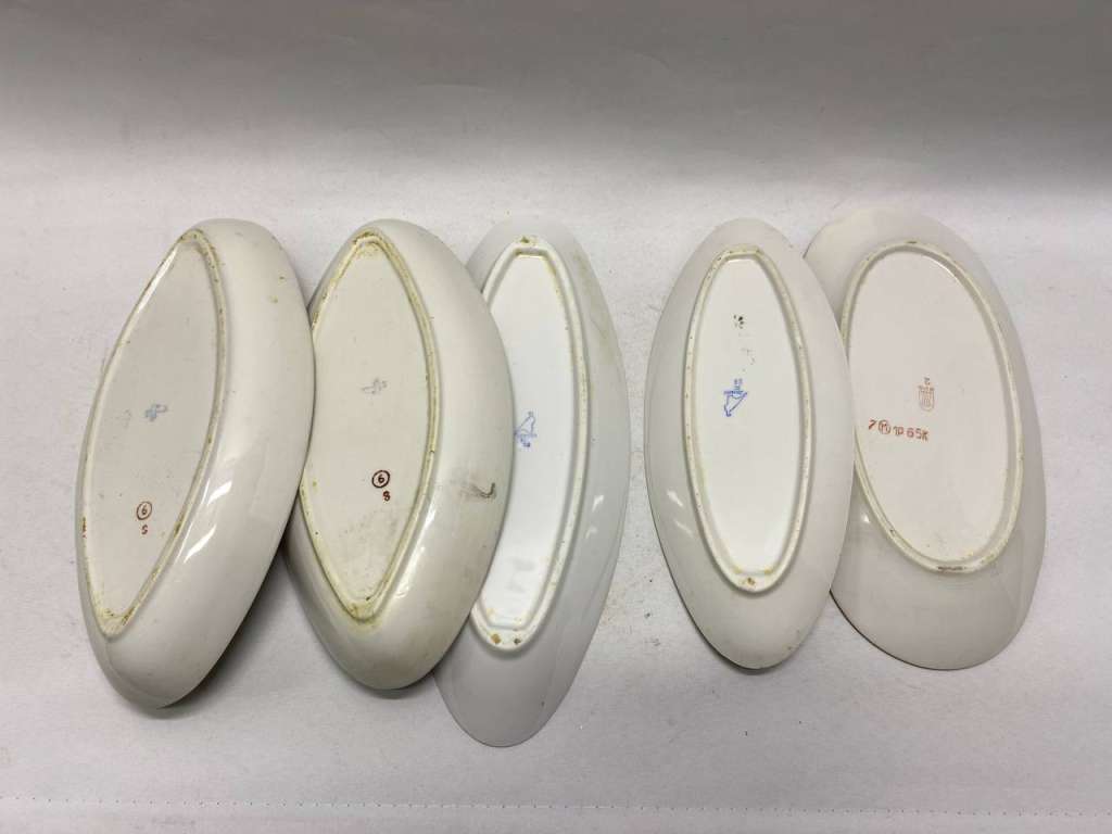 Селедочница фарфор СССР, 5 шт