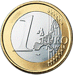 (2007) Монета Австрия 2007 год 1 евро  1. Старая карта ЕС Биметалл  UNC