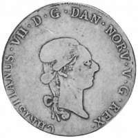 (№1795km267.1) Монета Норвегия 1795 год 2/3 Speciedaler