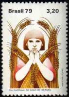(№1979-1750) Марка Бразилия 1979 год "День благодарения", Гашеная