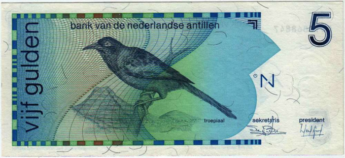 () Банкнота Нидерландские Антильские острова 1970 год 5  &quot;&quot;   UNC