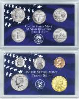 (2000s, 10 м.) Набор США 2000 год  Годовой набор  PROOF