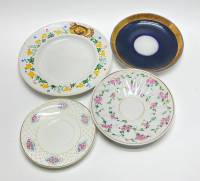 Тарелка десертная + 3 блюдца, ЛФЗ