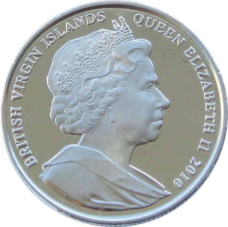(2010) Монета Британские Виргинские острова 2010 год 1 доллар &quot;Боттичелли - Рождение Венеры&quot;  Медь-Н