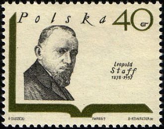 (1969-082) Марка Польша "Л. Стафф"   Писатели III &Theta;