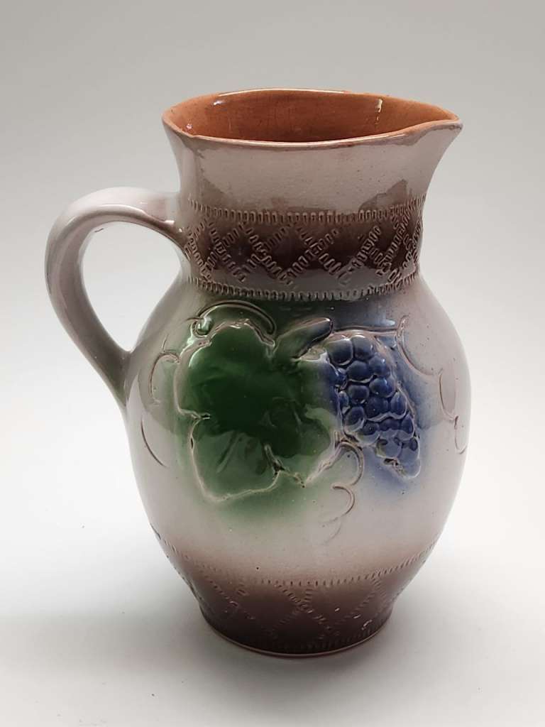 Кувшин обливная керамика Виноград высота 22 см