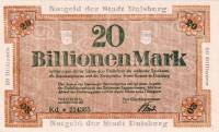 (№1923) Банкнота Германия 1923 год "20,000,000,000,000 Mark"