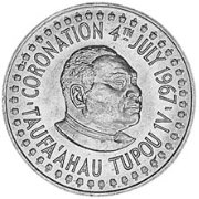 () Монета Тонга 1967 год 20 сенити ""  Медь-Никель  UNC