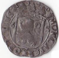 (№1680km50 (Rijderschelling)) Монета Нидерланды 1680 год 6 Stuiver (Rijderschelling)