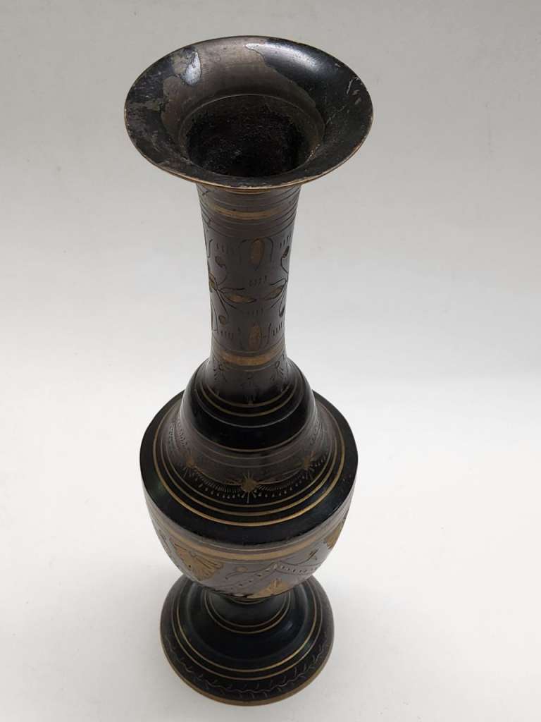 Ваза латунь Индия высота 30 см