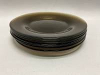 Тарелки цветное стекло 6 шт