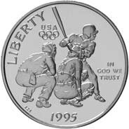 (1995s, бейсбол) Монета США 1995 год 50 центов   Олимпийские игры в Атланте Медь-Никель  UNC