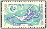 (1965-061) Марка Вьетнам "Леонов в открытом космосе"   Исследование космоса III O