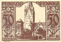 (№1921) Банкнота Германия 1921 год "50 Pfennig"