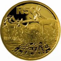 (№2012km527) Монета Южная Африка 2012 год 50 Rand (Натура - Африканская Дикая Собака)