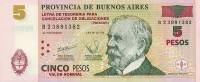 (№2006P-S2318) Банкнота Аргентина 2006 год "5 Pesos"