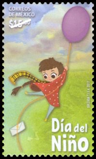 Марка Мексика 2017 год &quot;День Children039s&quot;, Гашеная