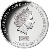 () Монета Токелау 2017 год 10  ""   Биметалл (Серебро - Ниобиум)  UNC