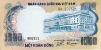 (№1972P-34a) Банкнота Вьетнам (Южный) 1972 год "1,000 Đồng"