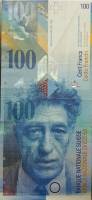 (,) Банкнота Швейцария 2010 год 100 франков "Альберто Джакометти"   UNC