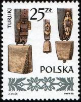 (1985-024) Марка Польша "Колокола "    Народные музыкальные инструменты II Θ