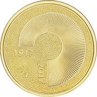 (№2017) Монета Финляндия 2017 год 100 Euro (Столетний страны)