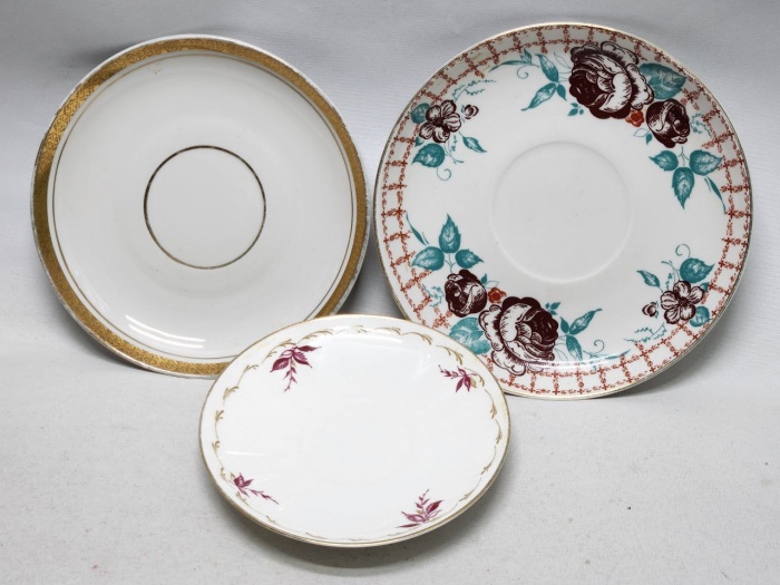 Блюдца ЛФЗ чайные кофейные 3 штуки