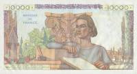 (№1950P-132b) Банкнота Франция 1950 год "10,000 Francs" (Подписи: J)