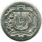  Монета Доминикана 1973 год 12     Медь-Никель  UNC