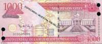 (№2010P-180s.3) Банкнота Доминиканская Республика 2010 год "1,000 Pesos Oro"