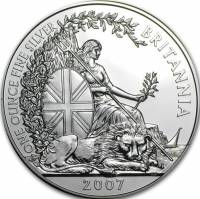 () Монета Англия / Великобритания 2007 год 2 фунта ""  Биметалл (Серебро - Ниобиум)  AU