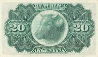 (№1891P-211b.3) Банкнота Аргентина 1891 год "20 Centavos"