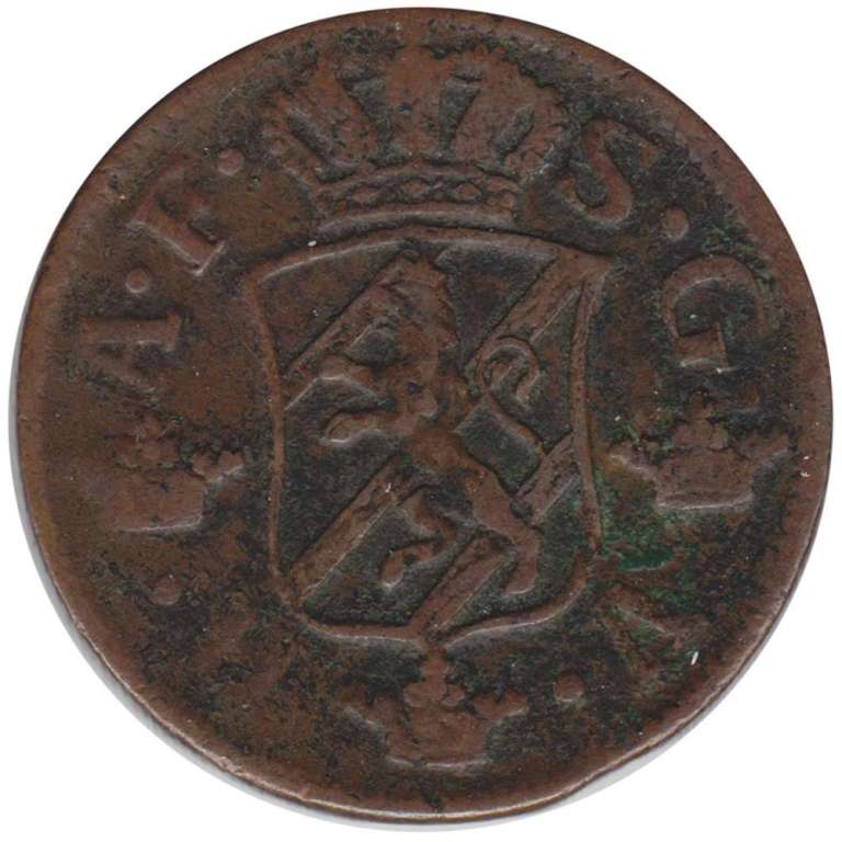 Монета Швеция 1764 год 2 эре, VF