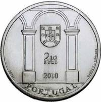 () Монета Португалия 2010 год 2,5 евро ""  Никель  AU
