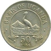 (№1966km4) Монета Уганда 1966 год 50 Cents