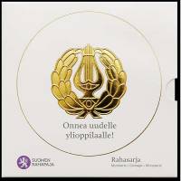 (2010 II, 8 монет + жетон) Набор монет Финляндия 2010 год "Выпускной"   Буклет