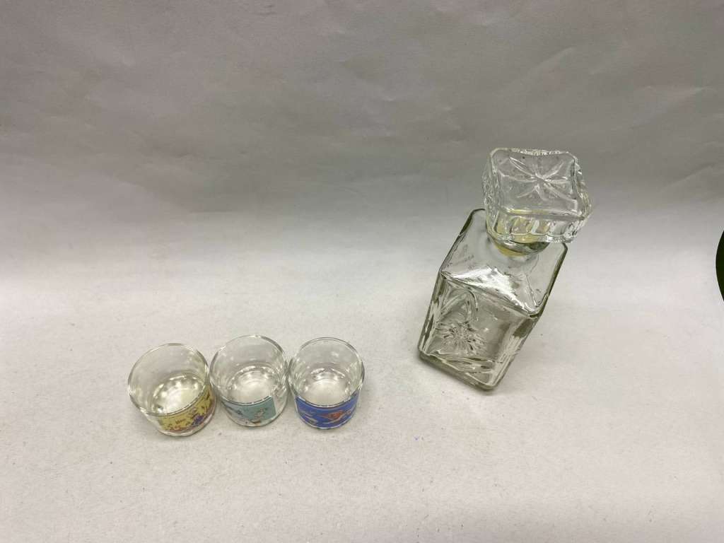 Графин + 3 стопки стекло