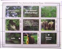 (№2005-1866) Лист марок Республика Конго 2005 год "Животные в заповедниках Мино 186668", Гашеный