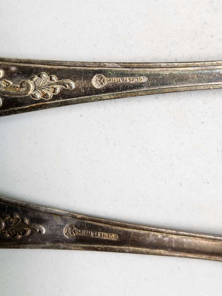 Ложки столовые 6 штук НМЦ мельхиор СССР