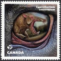 Марка из набора Канада 2016 год "Cypretherium coarctatum", Гашеная