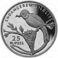 () Монета Сейшельские острова 1996 год 25  ""   Биметалл (Серебро - Ниобиум)  UNC