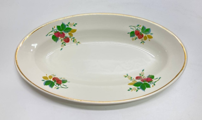 Блюдо овальное малина, ЗИК Конаково