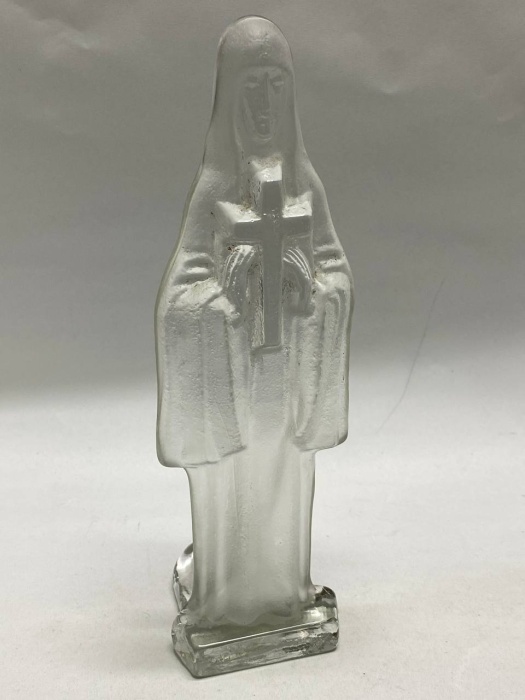 Подсвечник стеклянный 27 см